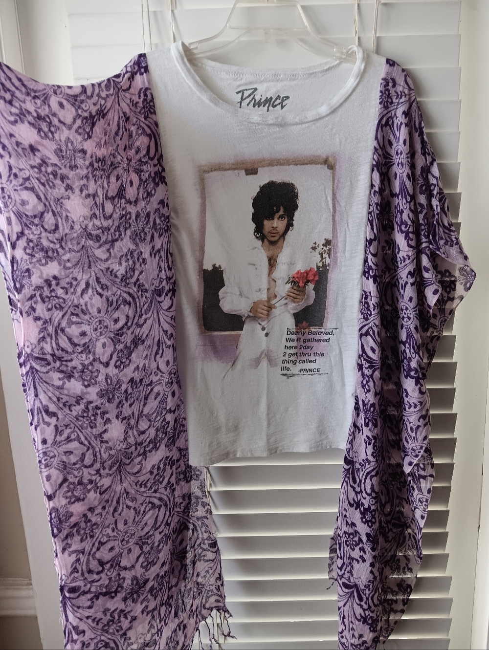 Upcycled Prince Graphic Tshirt Poncho
